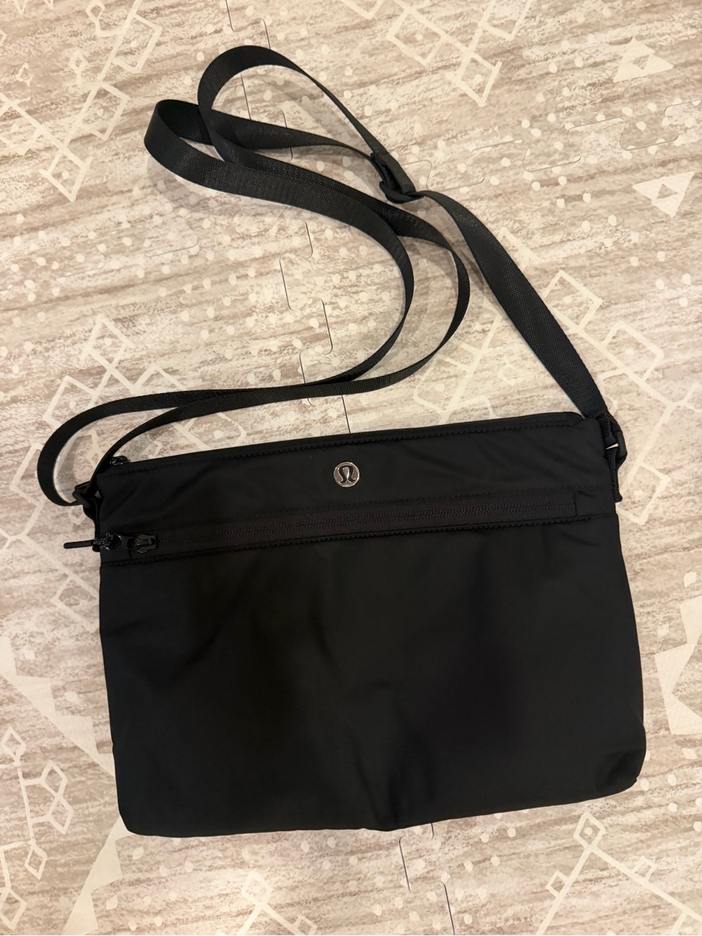 lululemon athletica Black Crossbody Messenger Bag